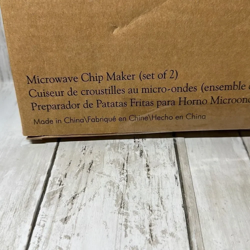The Pampered Chef Microwave Chip Maker Set‎ of 2 NEW